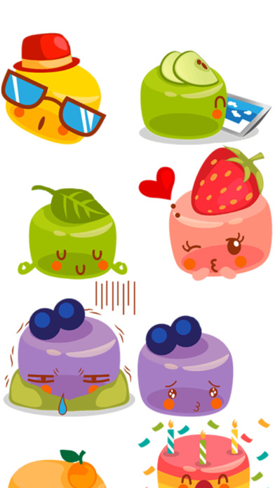 Jelly Stickers for iMessage! screenshot 3