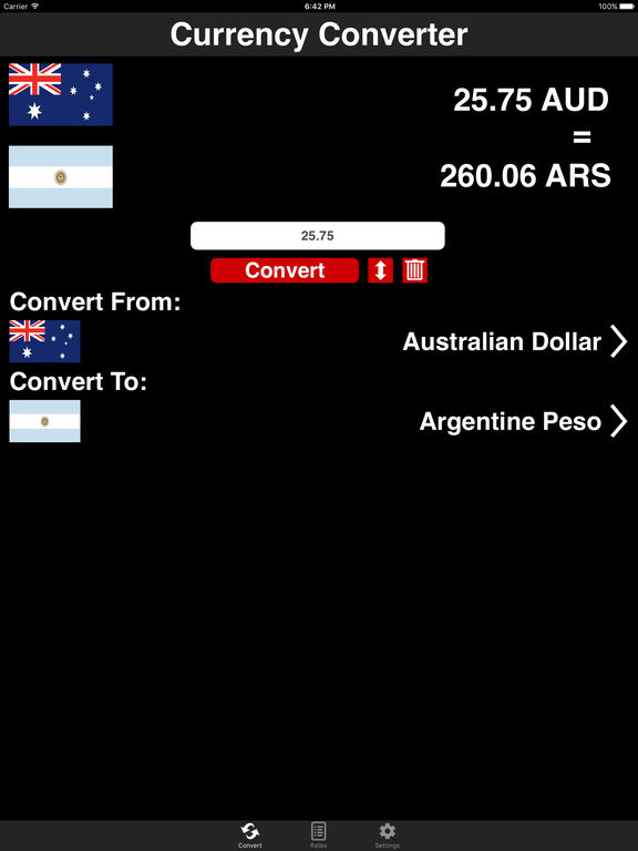 currency converter app ipad