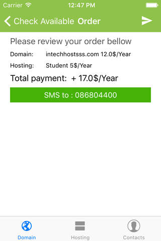 Intech hosting domain screenshot 3