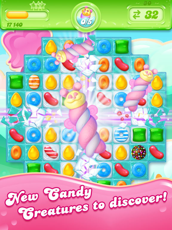 Screenshots of Candy Crush Jelly Saga for iPad