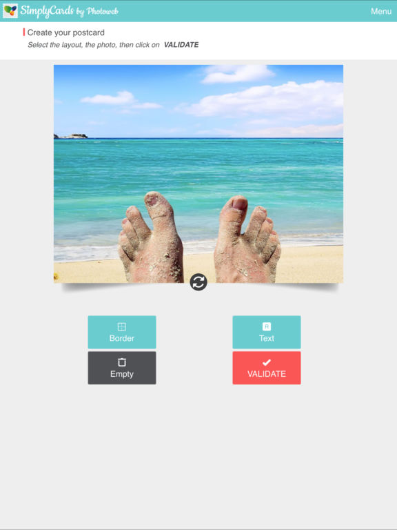 SimplyCards by Photoweb Real Postcard screenshot