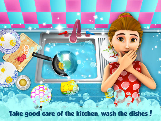 Игра Mommy's Princess Little Helper : Help Mommy clean up the House before Daddy comes Home