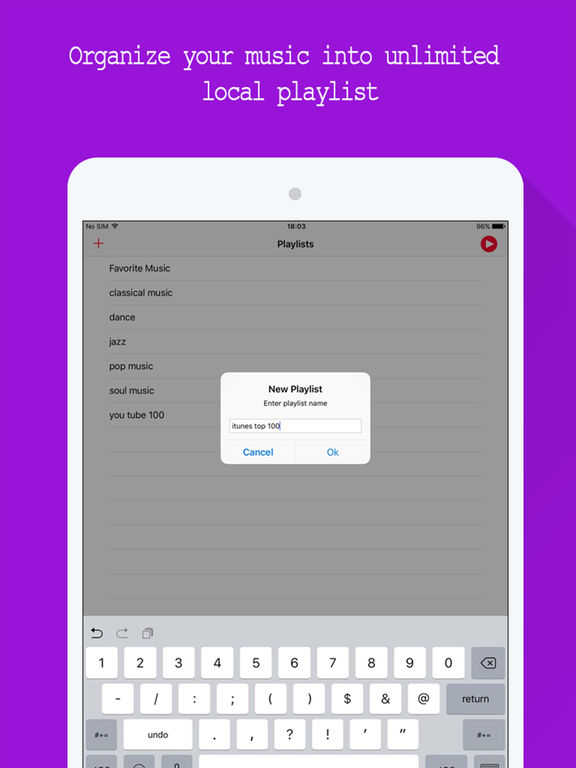 Screenshots of Free Music - for Youtube music video.s stream.ing player for iPad