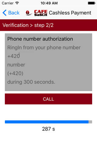 Bezhotovostní platba automaty screenshot 2
