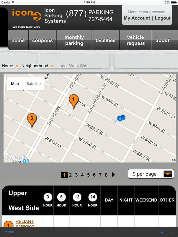 Icon parking systems coupons