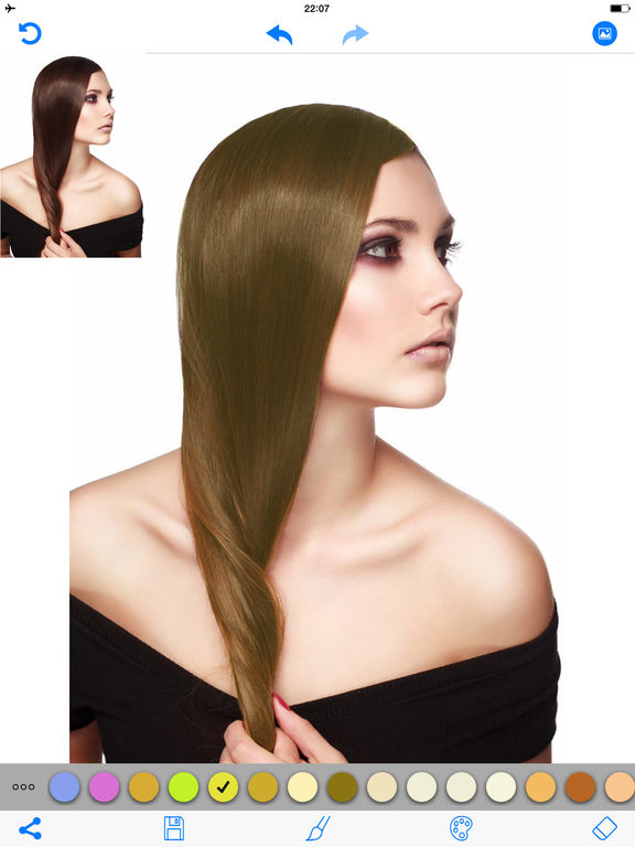 Screenshots of Hair Color Change.r - Hair Styles Salon & Recolor Booth Editor For My Dye & Haircuts for iPad