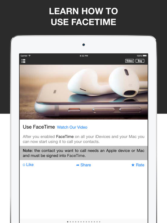 App Shopper Guide for Facetime & Facetime Audio (Reference)