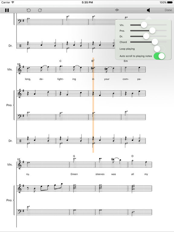 Score Creator for iPad Music notation & composition screenshot