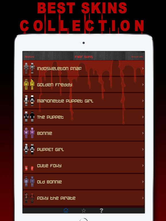 Screenshots of Free Skins for Minecraft PE (Pocket Edition)- Newest Skin for FNAF for iPad