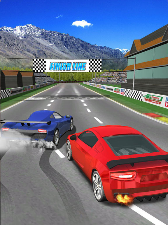 Turbo спортивный автомобиль гоночная игра - Борьба пальца 3D автогонки в 2016 году на iPad