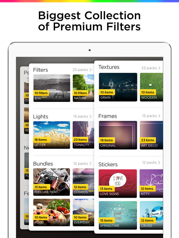 Screenshots of Filterra – Photo Editor, Effects for Pictures, Edit Photos Free for iPad