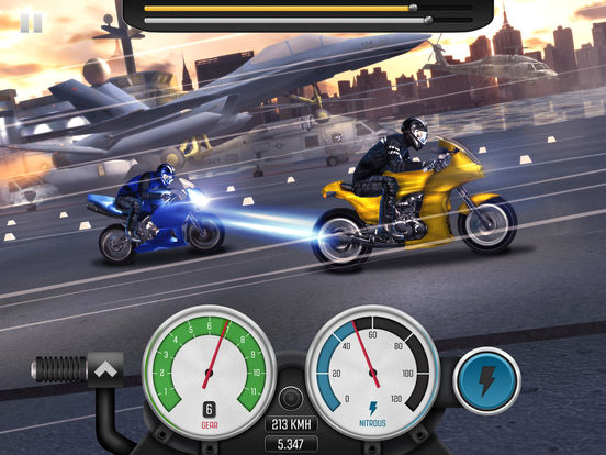 Screenshots of Top Bike: Racing Real Speed & Best Moto Drag Racer for iPad