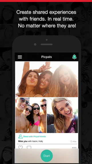 Picpal – real time selfies-collage chat