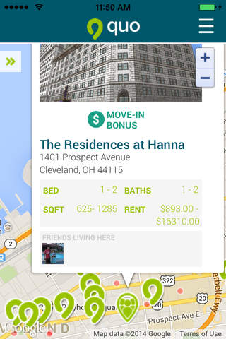 Quo - Social Apartment Search & Referrals screenshot 3