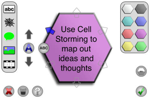 Cell Storming Free - Media driven Mind Mapping, Brainstorming, and Idea Generation screenshot 3
