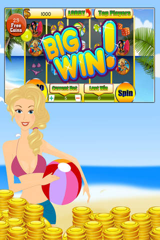 Summertime bikini hot slots – Beach style progressive sexy gamble game screenshot 2