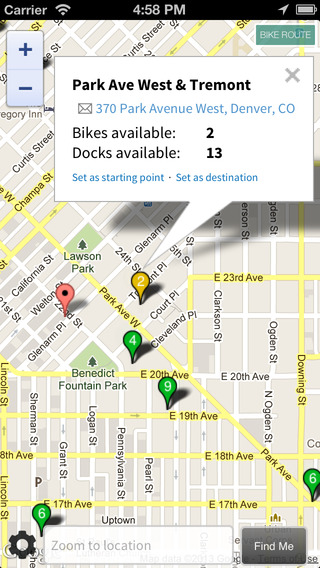 BCycle Me Now Bike Routes B-Cycle Stations