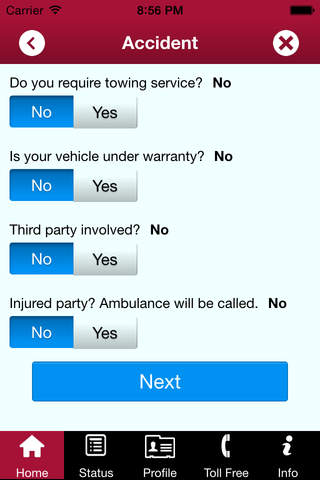 Progressive Insurance’s Road Assist Mobile App screenshot 2