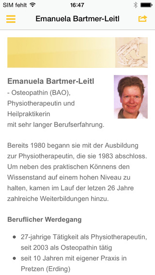 【免費商業App】Osteopathie Bartmer Leitl-APP點子