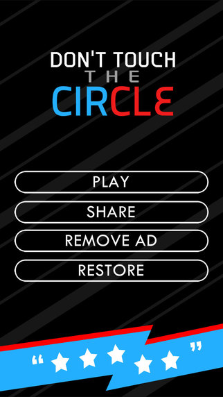Don't touch the Circle Game