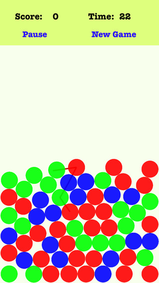 Gravity Dots - Connect the dots according to the order of the red green blue