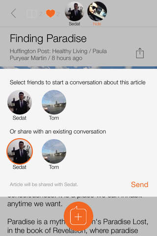Chaticle: Chat about articles, news, feeds privately screenshot 4