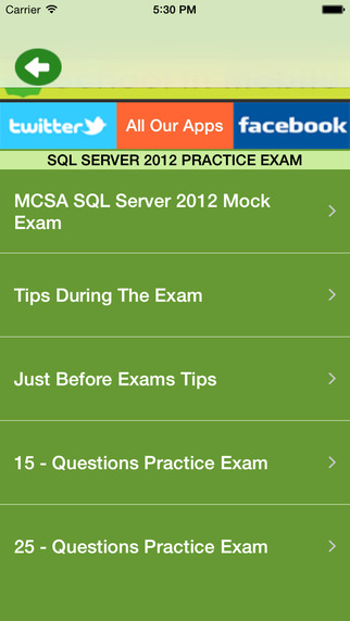 SQL Server 2012 Practice Exam