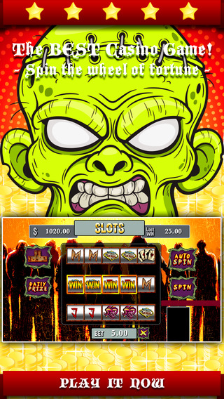 Kill Zombie Slots PRO - Spin the dead trigger wheel to shot the amazing price