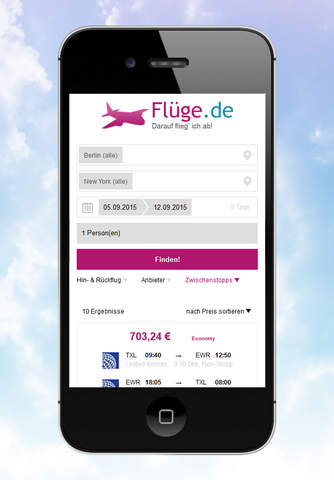 Flüge.de screenshot 2