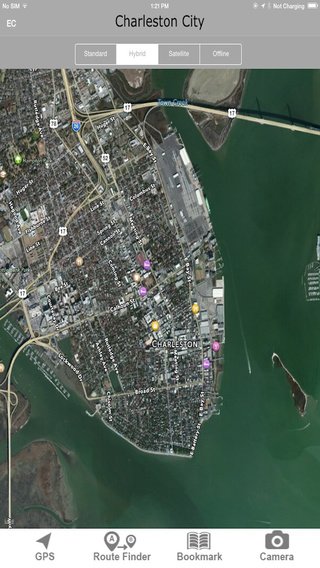 Charleston Offlinemap with Routefinder