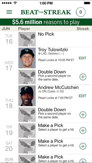 【免費運動App】MLB.com Beat the Streak-APP點子