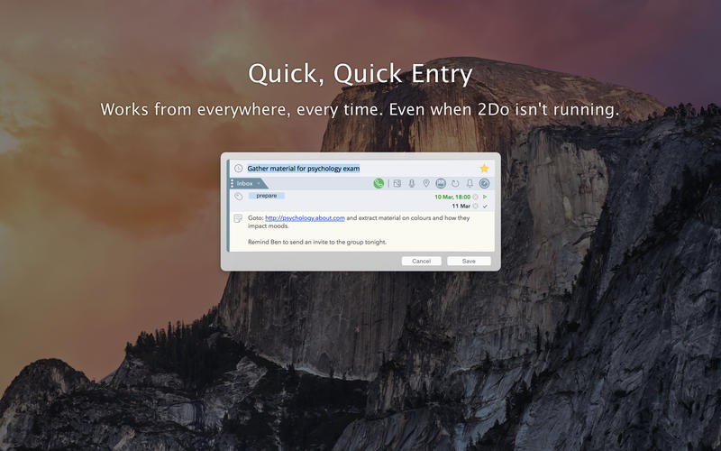 2Do 2.7.2 Mac 破解版 - 优秀的待办事项管理GTD工具