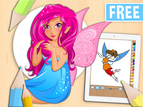 免費下載娛樂APP|Paint and color fairies - entertainment game for girls and boys fairies finger printing - Premium app開箱文|APP開箱王