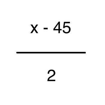 Minus 45 Divide By 2 LOGO-APP點子