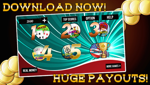 Super Video Poker Casino with Awesome Prize Wheel Fun