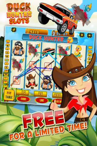 Ace Duck Slots - Get Rich Redneck Casino Slot Machine Games HD screenshot 2