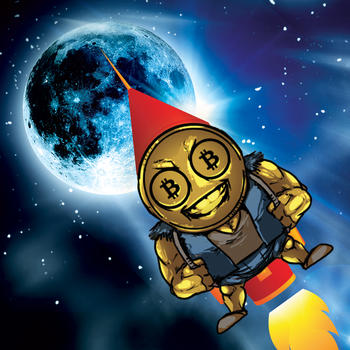 Bitcoin to the Moon - Fly to the Moon Jetpack Game LOGO-APP點子