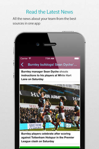 Burnley Football Alarm Pro screenshot 3