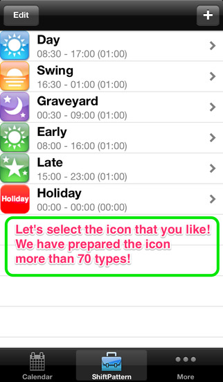 【免費商業App】work in shifts? = ShiftWorkingCalendar =-APP點子