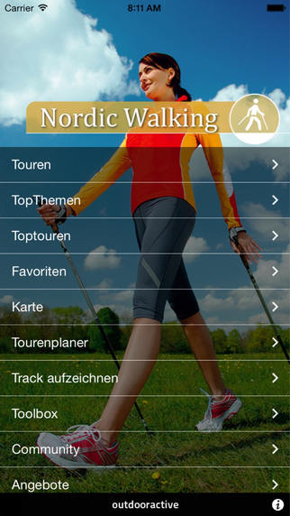 Nordic Walking - outdooractive.com Themenapps