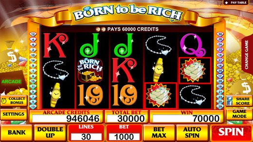 【免費遊戲App】Born to be Rich Slot Machine-APP點子