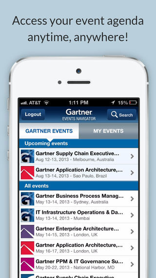 【免費商業App】Gartner Events-APP點子