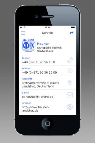 Hauner Orthopädie-Technik screenshot 4