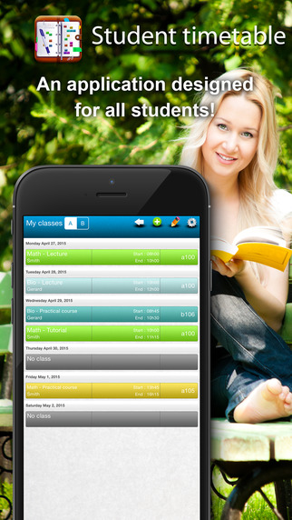 【免費工具App】Student timetable Free: no more paper-APP點子