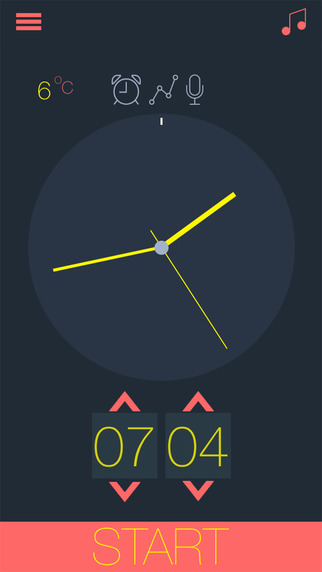 Smart Alarm - Sleep cycle examination graph and statistics for better health and rest