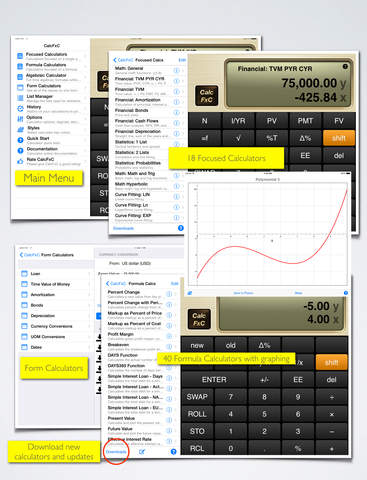 免費下載財經APP|CalxFxC - HP 12C 10bii Powerful Financial Calculator Upgrade with Graphing, Statistics. Algebraic Formulas and RPN app開箱文|APP開箱王