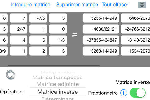 Matrix math calculator Pro screenshot 2