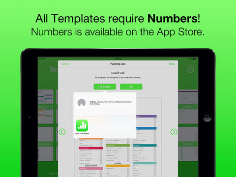 Templates for Numbers (for iPad, iPhone, iPod touch) 앱스토어 스크린샷