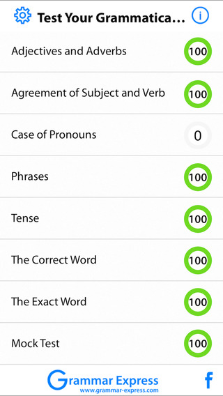 【免費教育App】Test Your Grammatical Correctness-APP點子