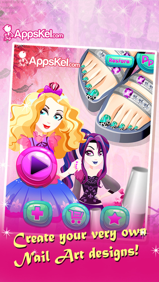 High Fashion Toe Nail Art : For-Ever After Beauty Salon Makeover Free